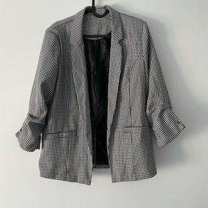 Checked blazer
